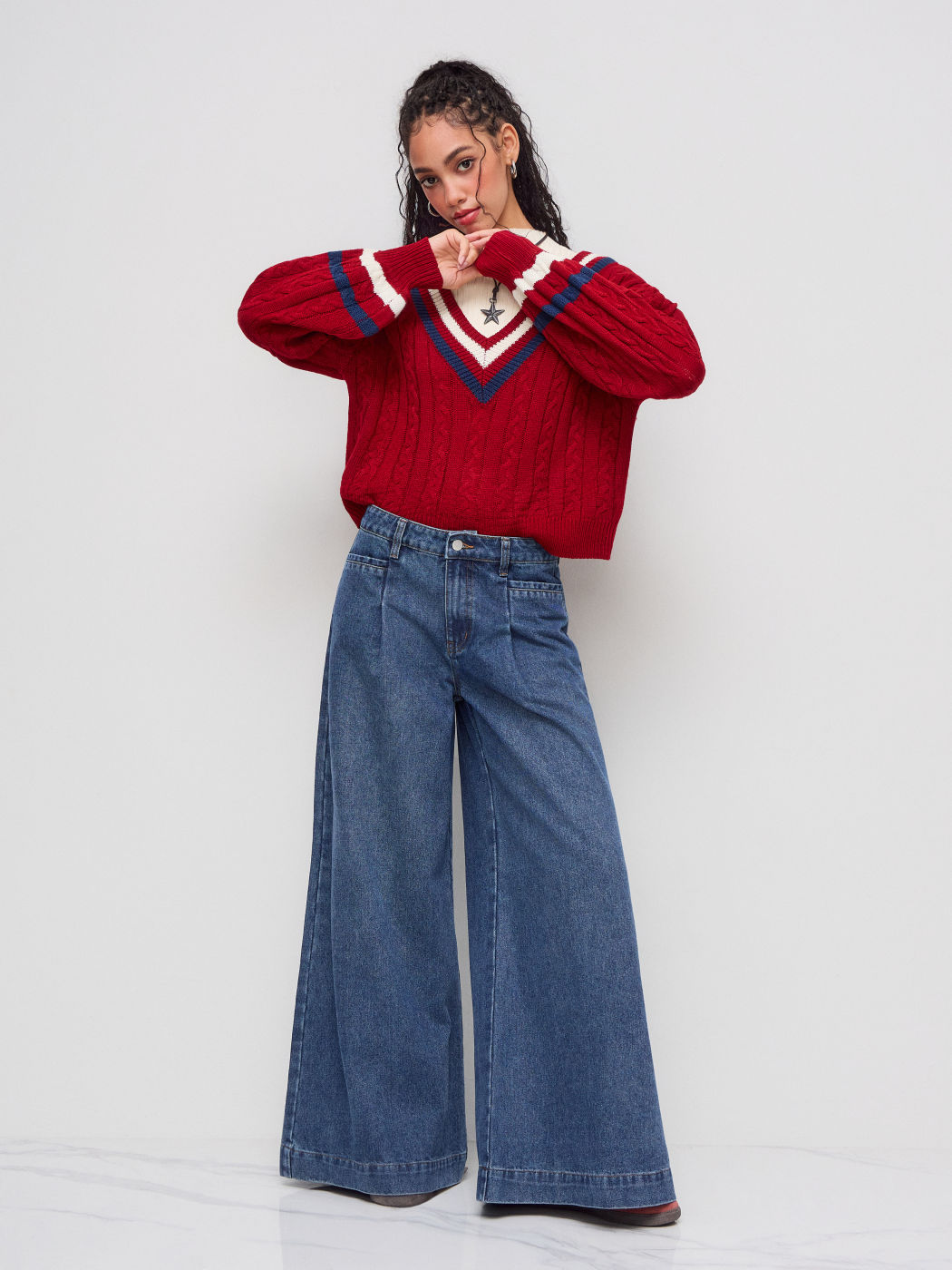 Cider Denim Low Rise Pocket Baggy Jeans