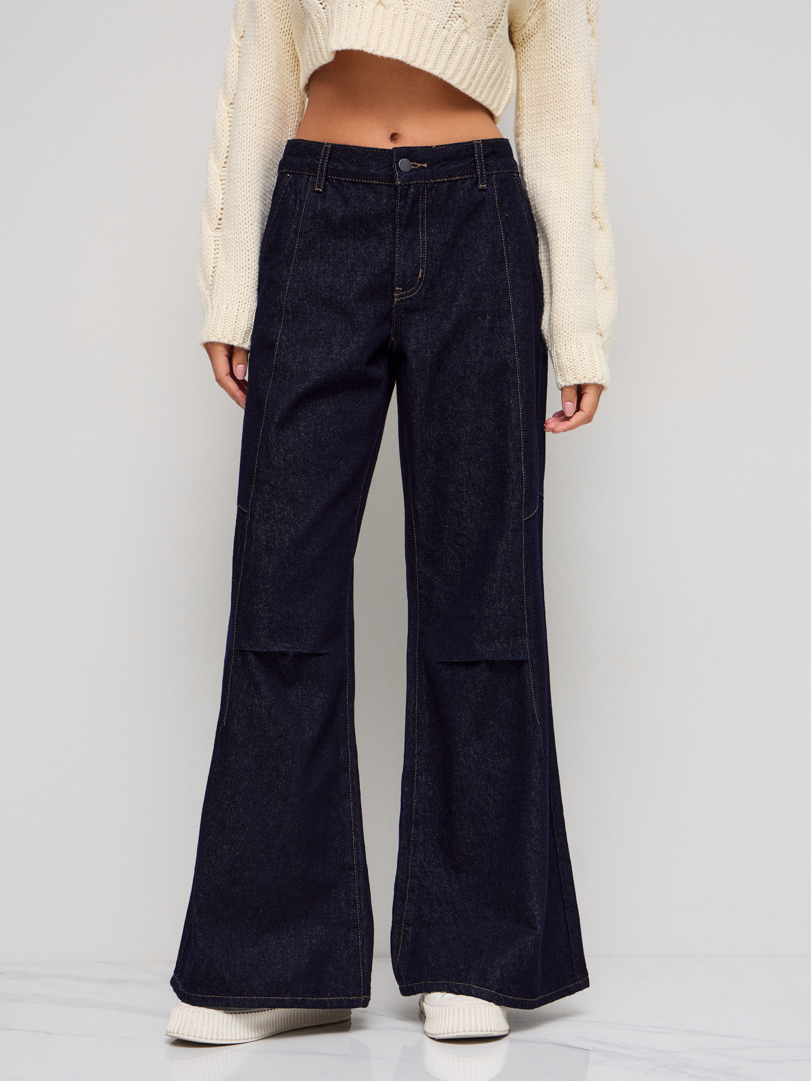 Cider Denim Low Rise Flared Jeans