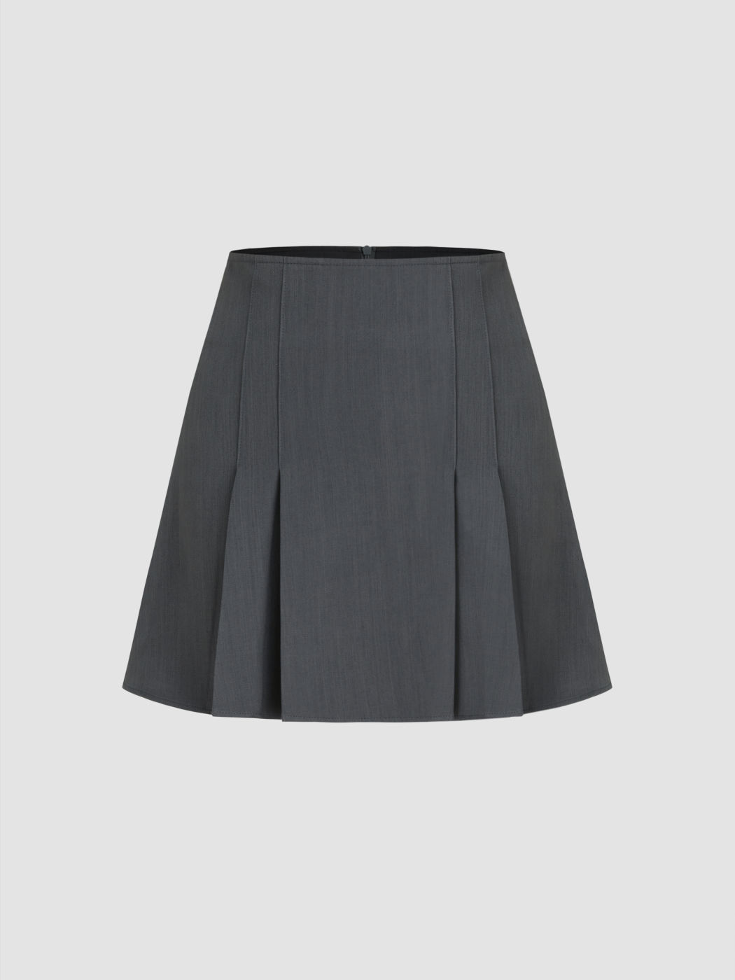High Rise Pleated Mini Skirt