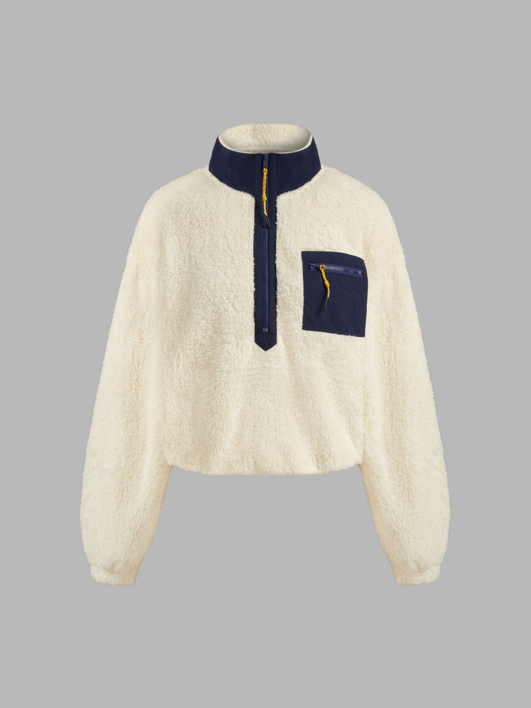 Fleece Colorblock Half Zip Sweatshirt