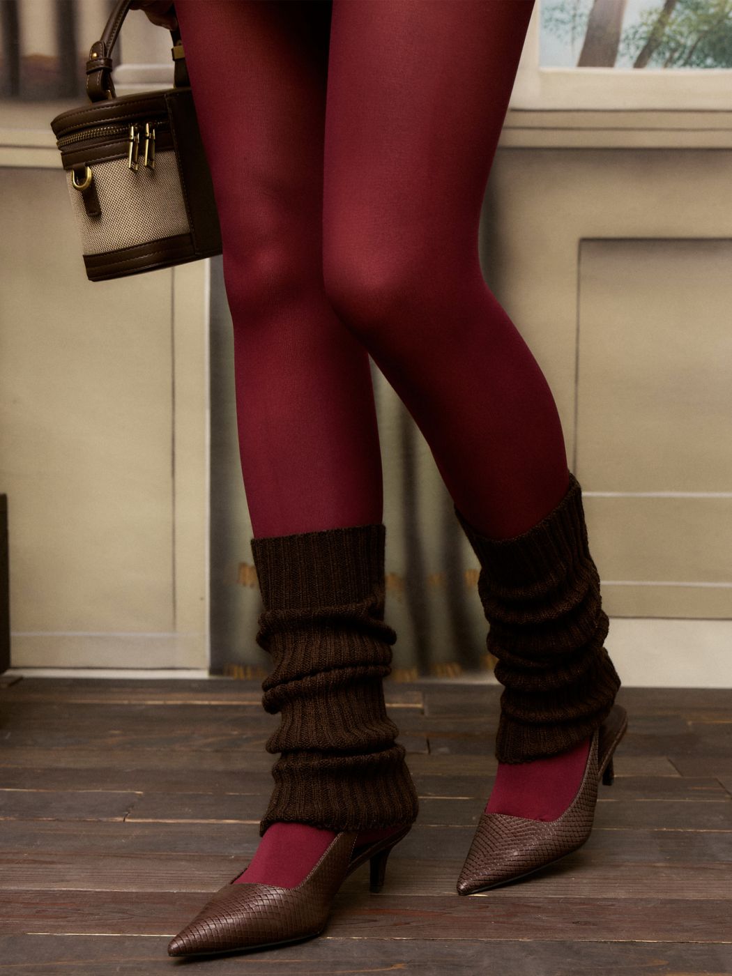 100D SOLID VELVET TIGHTS