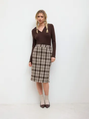 Faux-Suedehandschuhe mit Fursicht und Schnalle