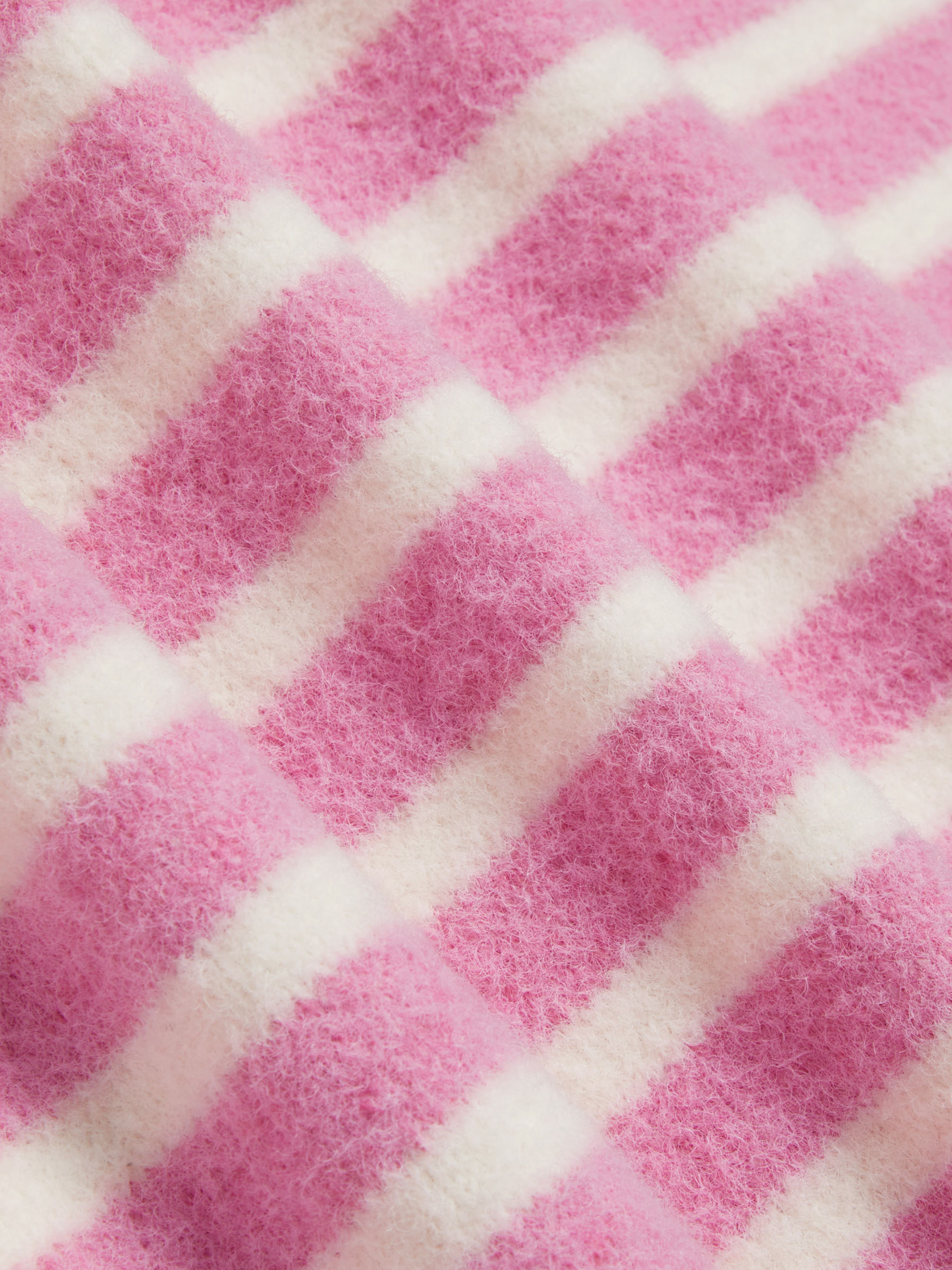 Knit Round Neckline Stripe Cardigan