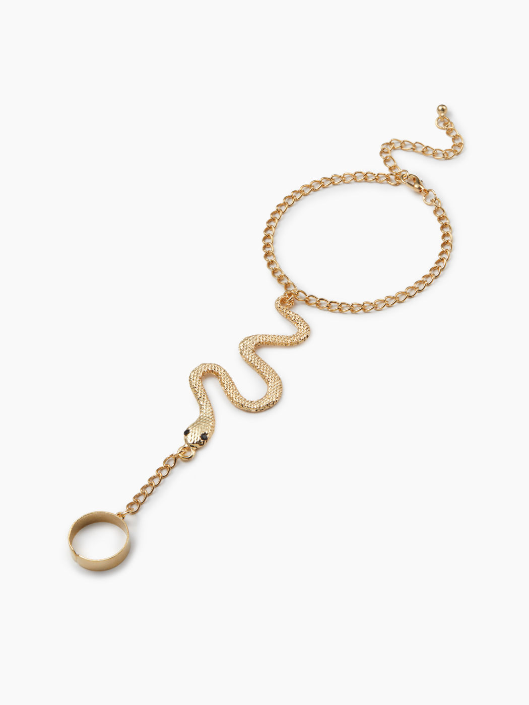Schlangenhandkettenarmband mit Ring
