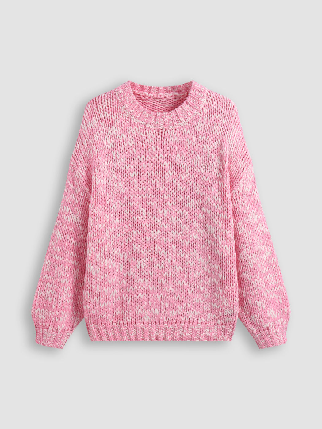 Round Neckline Oversized Sweater