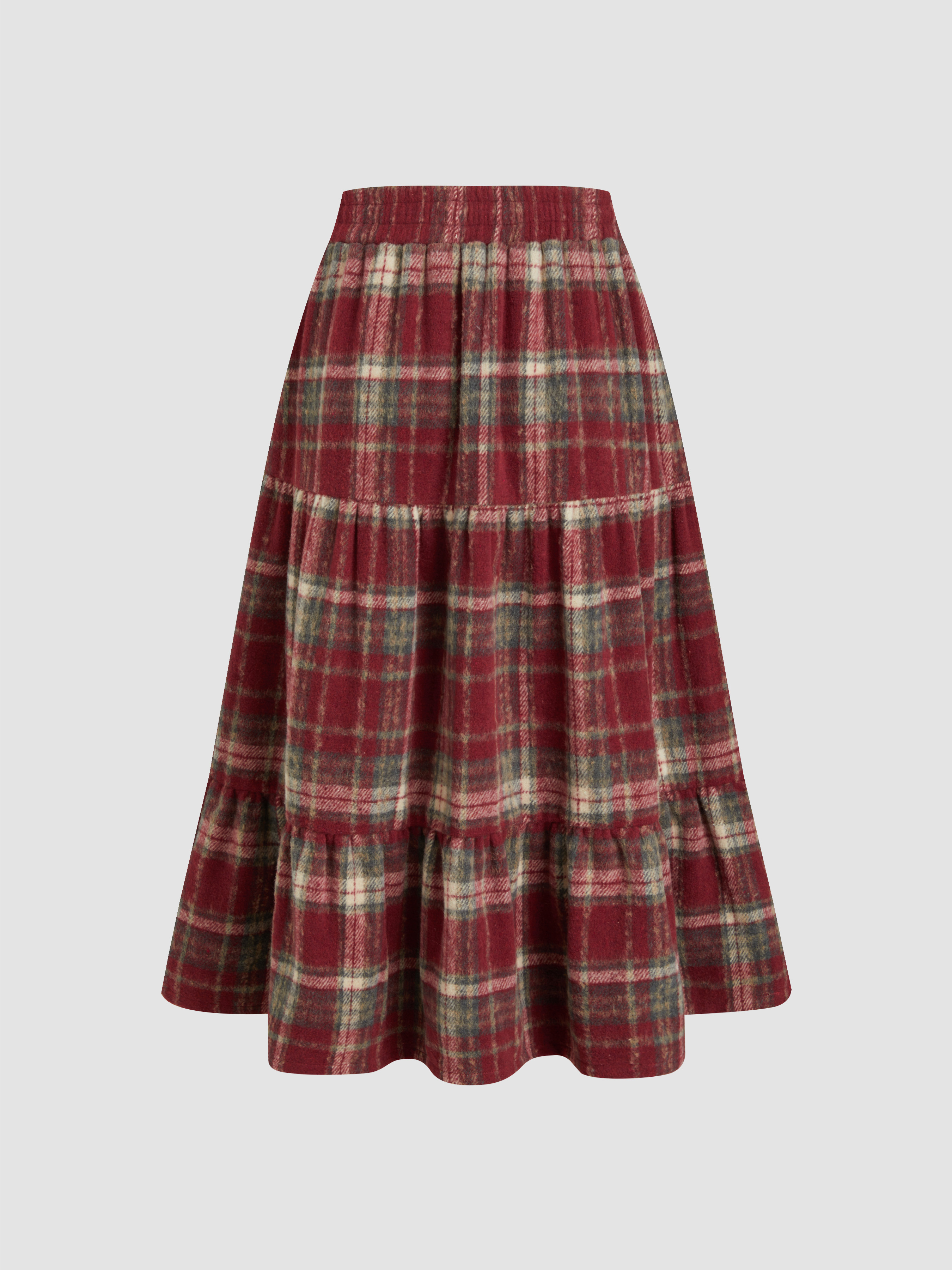 ハーリップトゥ High-rise Shell Checked Skirt herlipto high-rise shell Checked skirt