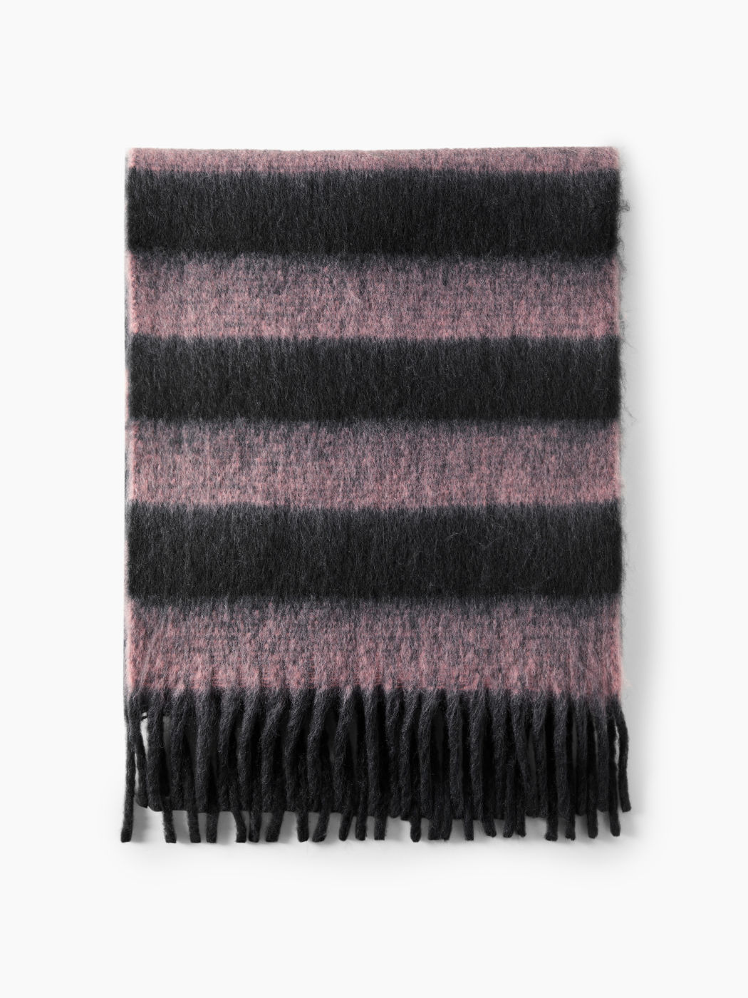 STRIPED TASSEL SCARF