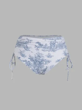 Toile de Jouy Rüschen Bikinihose
