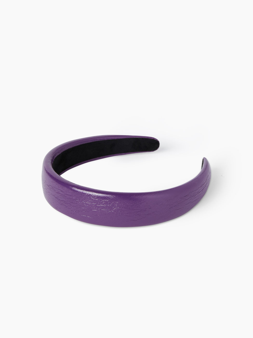 SOLID FAUX PATENT LEATHER HEADBAND