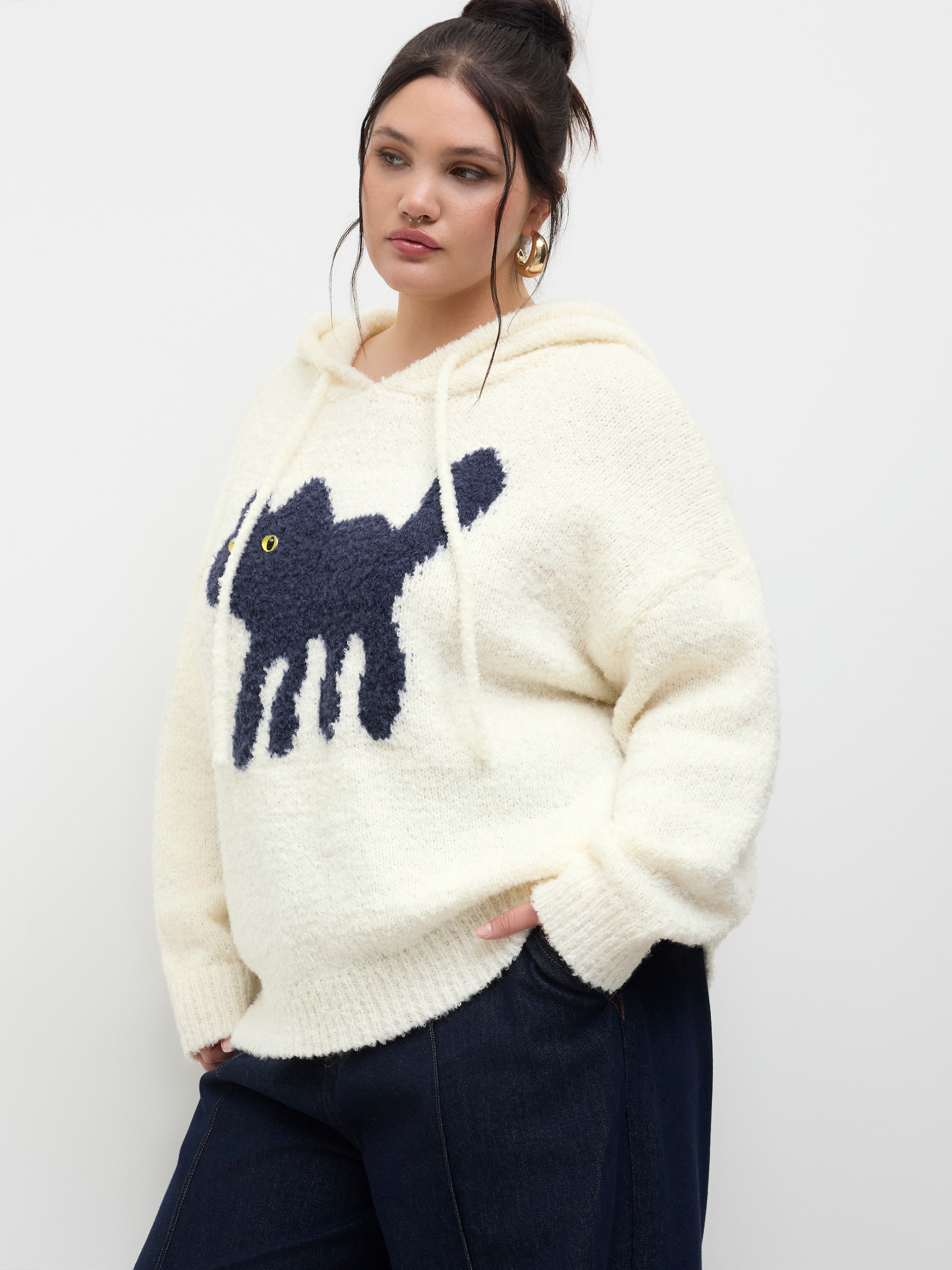 【IONSEOUL】 Rudolph Cowichan Hooded Knit Zip-Up 5JH049 PARTIMENTO