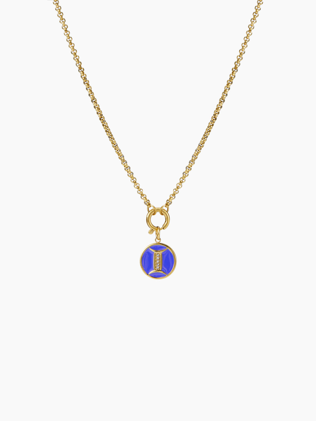 CONSTELLATION 18K GOLD PLATED STAINLESS STEEL PENDANT NECKLACE