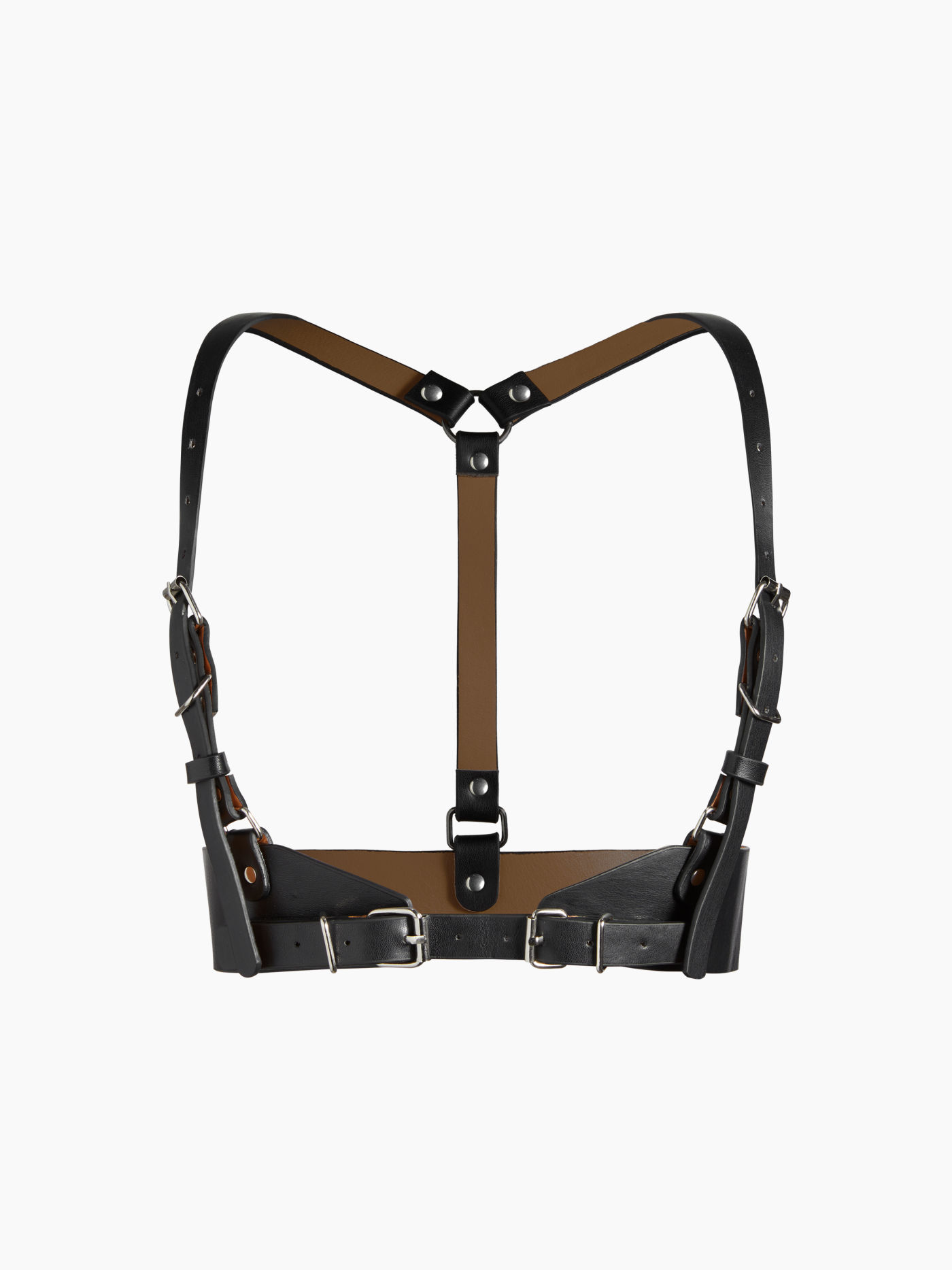 Layered Buckle Harness Belt
