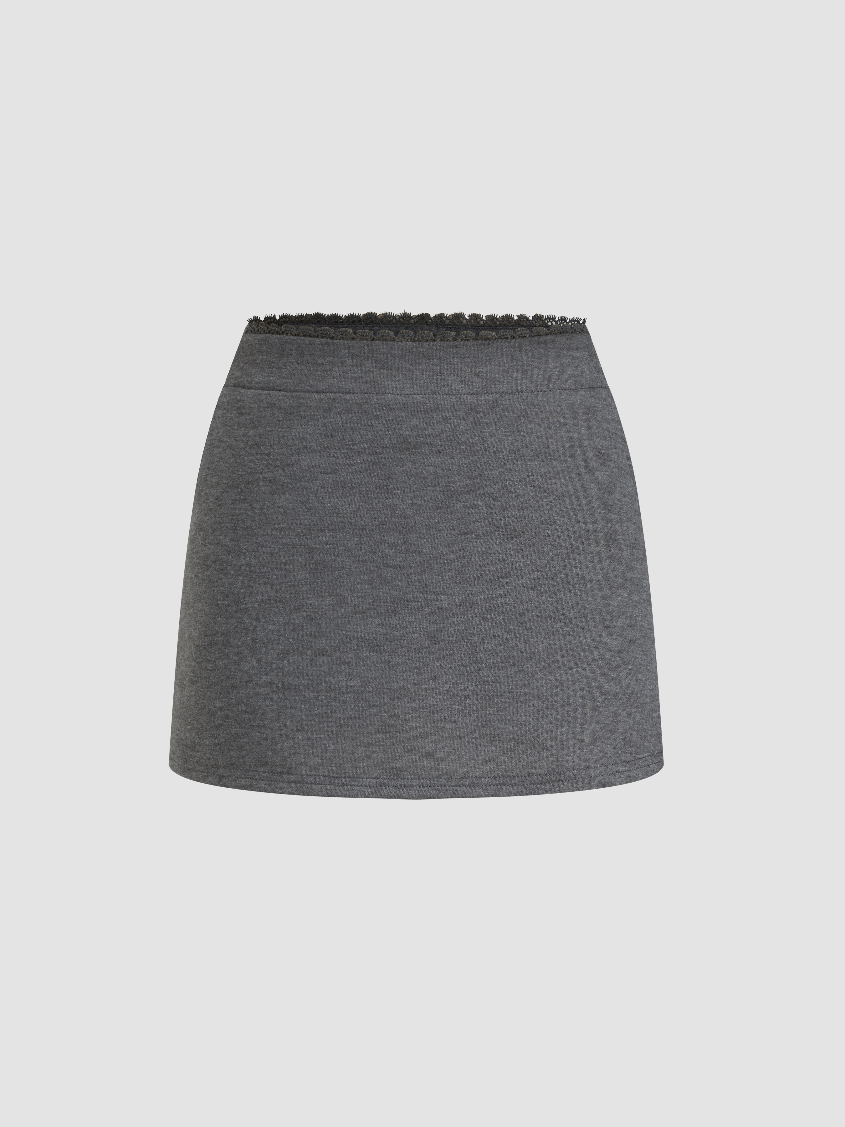 Terry Mid Rise Pocket Mini Skirt
