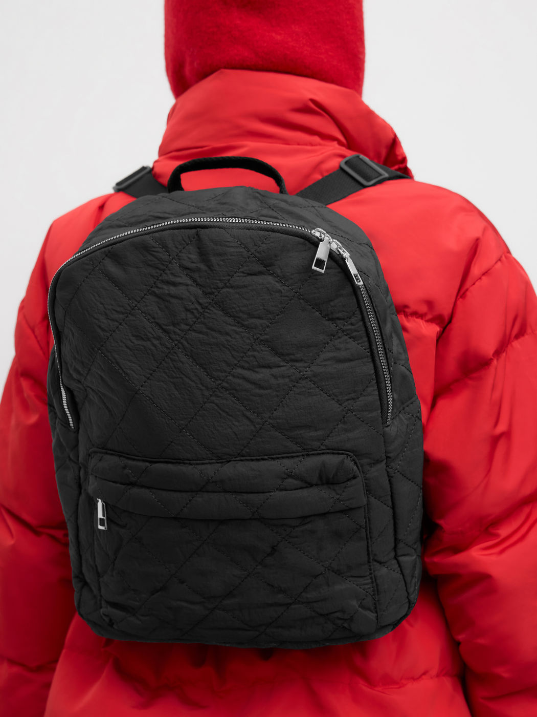  Nylon Gesteppter Rucksack