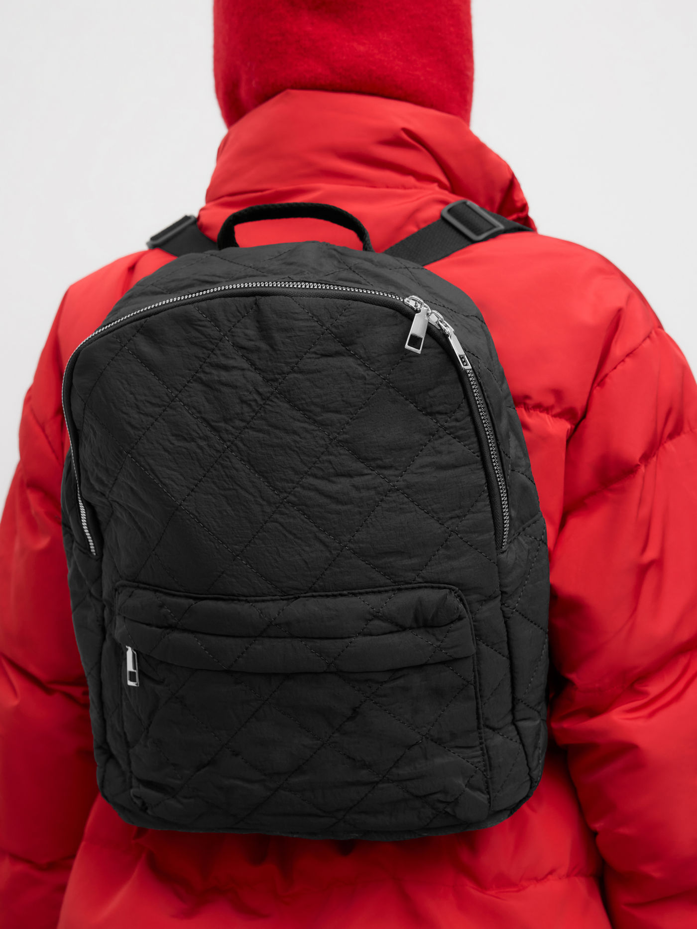 Nylon Quilted Backpack