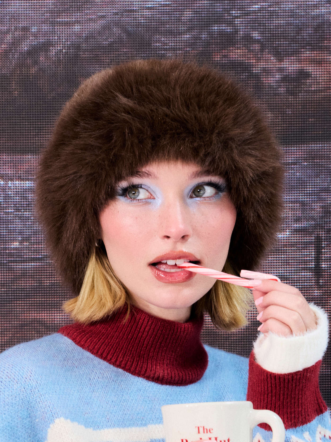 Polyester FUZZY BUCKET HAT For Décontracté quotidien