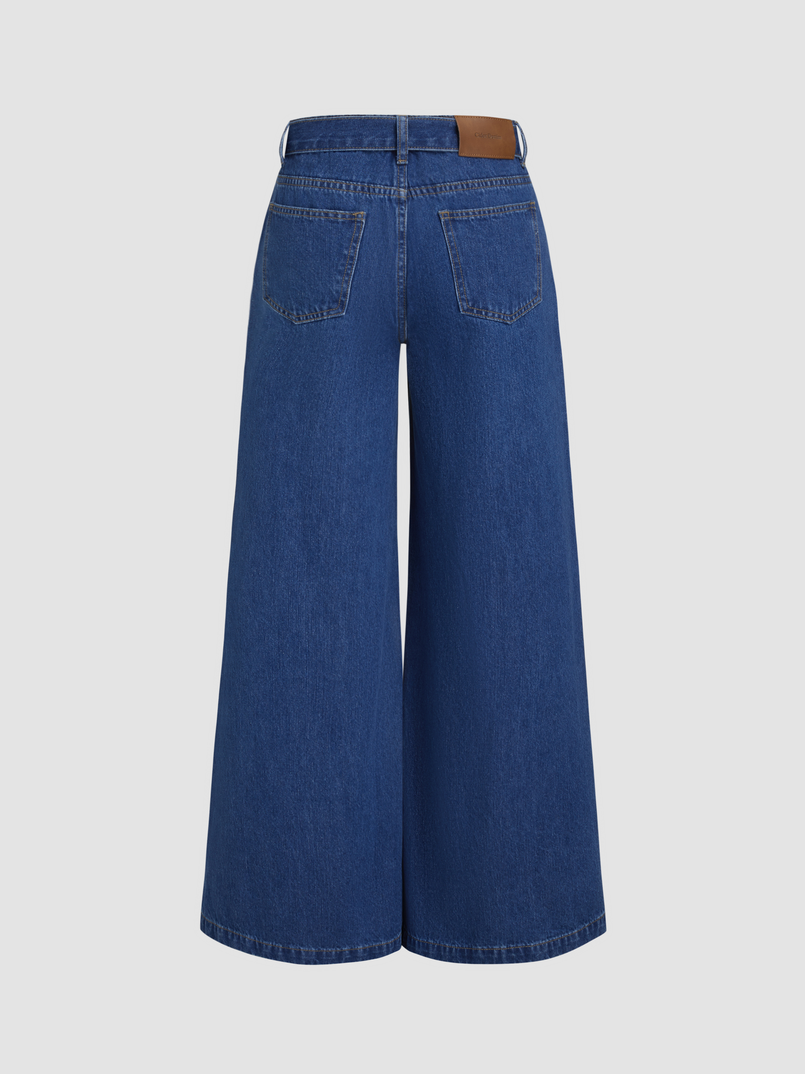 デニム・ジーパン DIAGONAL : 24SS / RIBBON STRAP POCKET DENIM (2COLORS) CenturyX Women High Waist Baggy Denim Pants Fashion Y2K