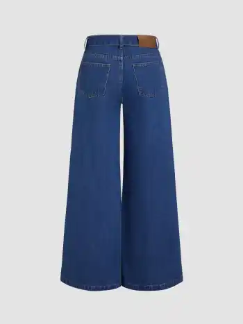 Hochdehnbare Cider-Denim-Jeans mit niedriger Taille und lockerer Passform mit Gürtel