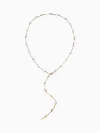 FAUX PEARL LONG NECKLACE