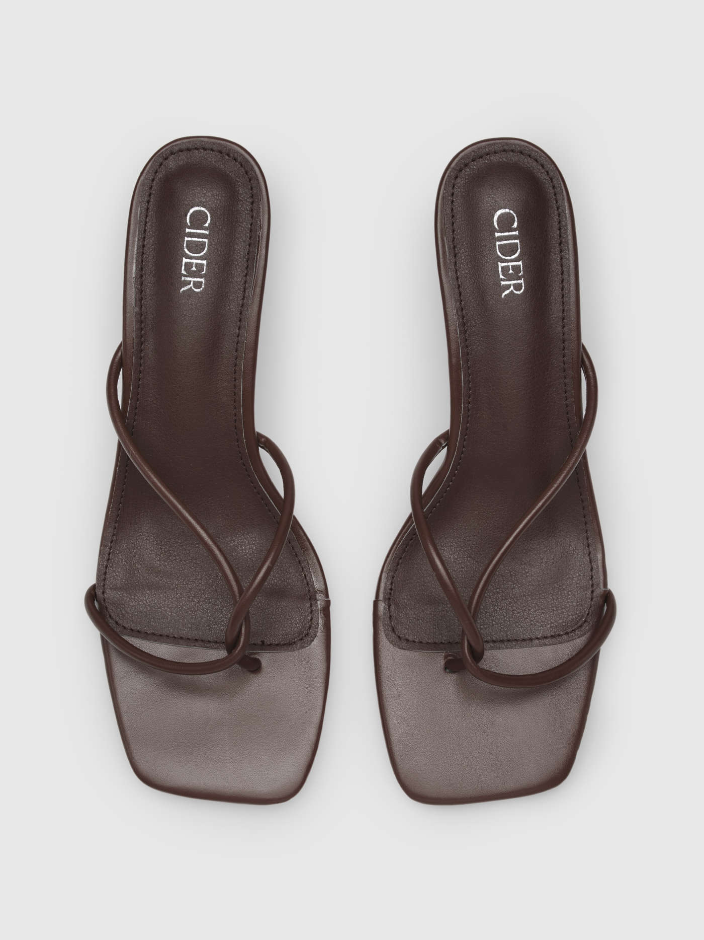 FLIP-FLOP HEELED SANDALS