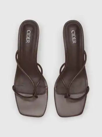 FLIP-FLOP HEELED SANDALS