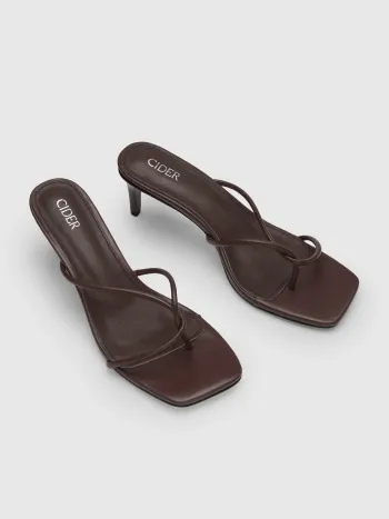 FLIP-FLOP HEELED SANDALS