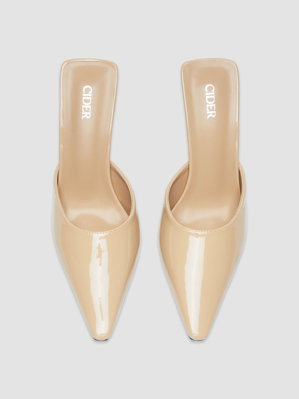 POINTED-TOE HEELED MULES