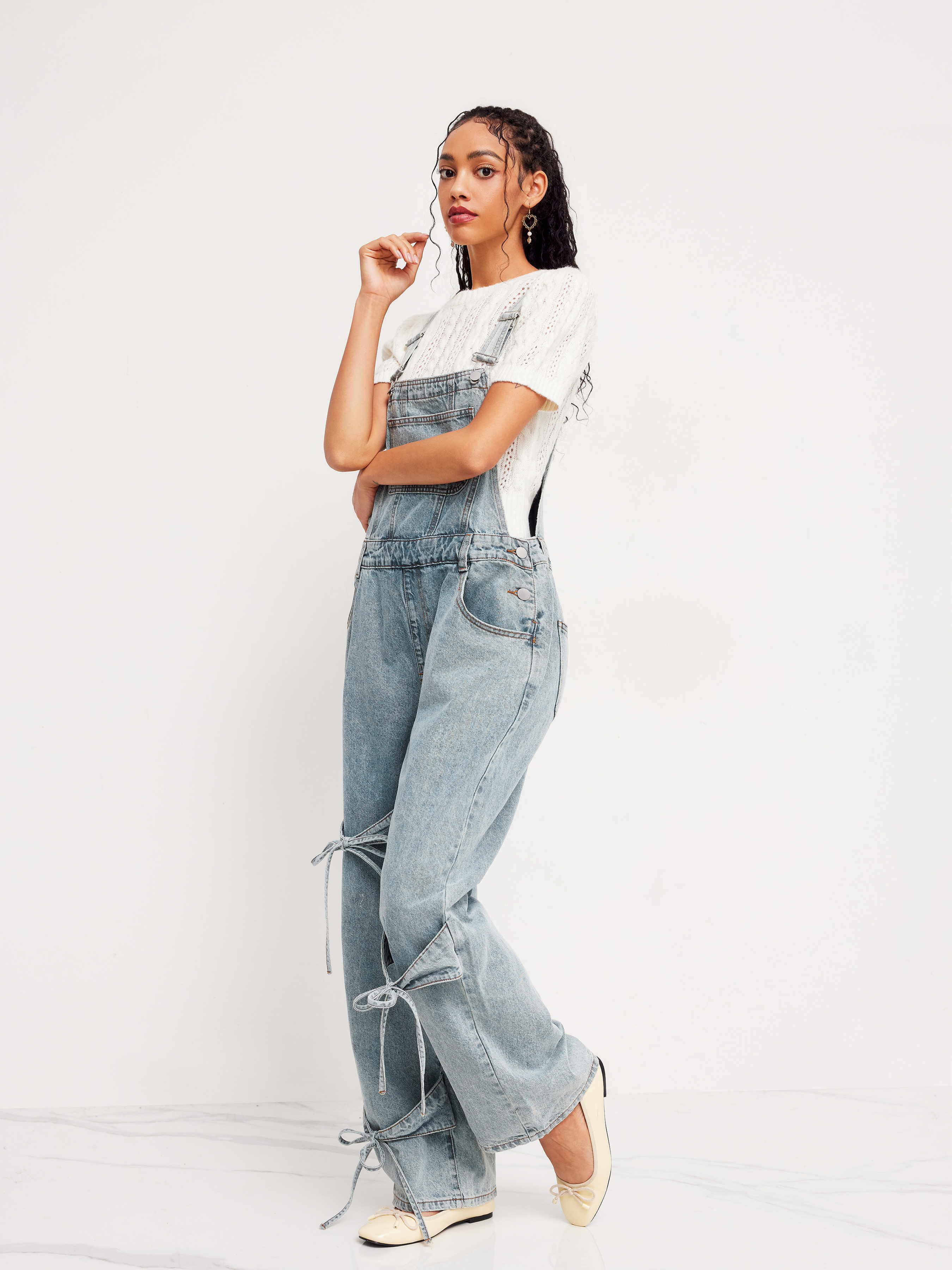 bow.a ボウエー　DENIM SALOPETTE Sサイズ 20% off】DENIM SALOPETTE | bow.a