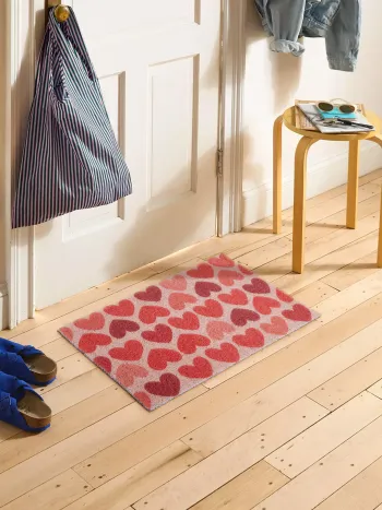 HEART PATTERN DOORMAT