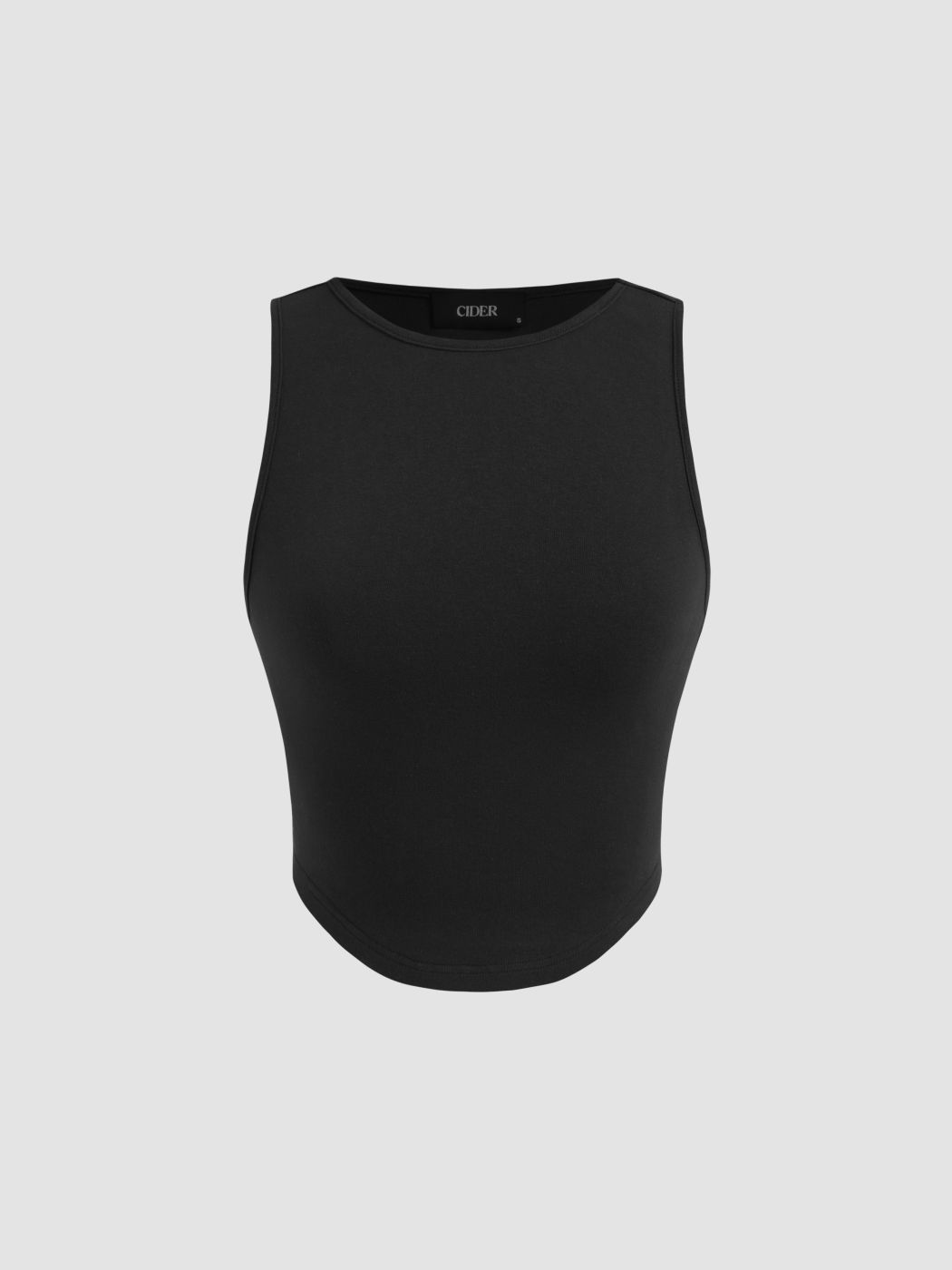 Cotton-blend Crop Tank Top