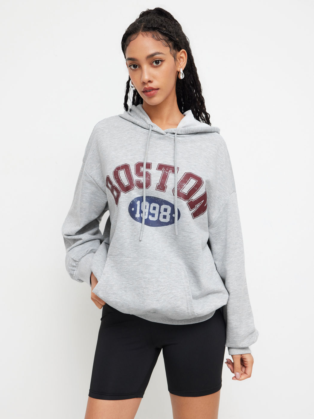 Boston 1998 Terry Graphic Oversized Hoodie