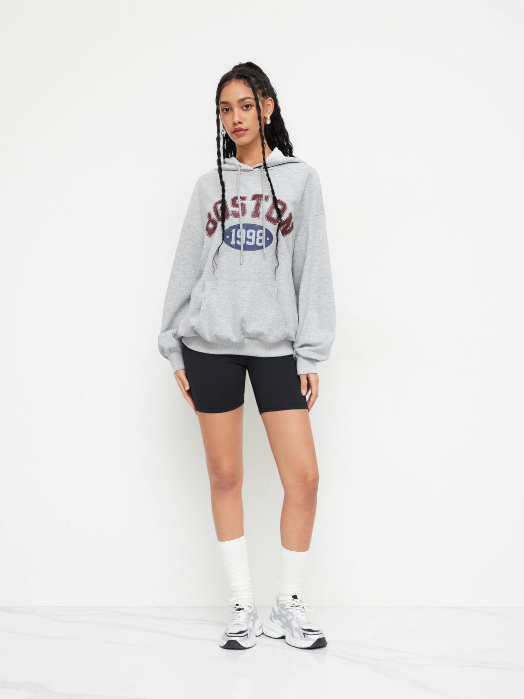Boston 1998 Terry Graphic Oversized Hoodie