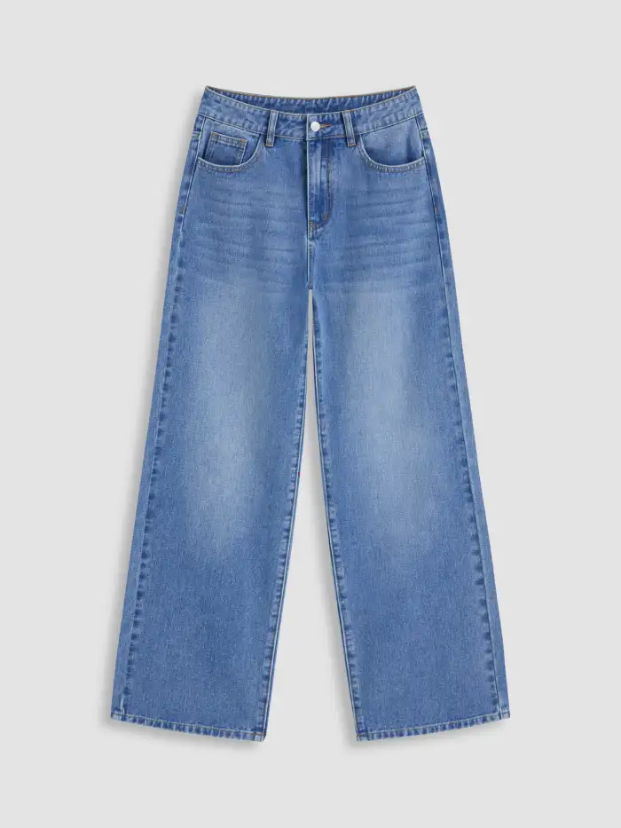Mid-Rise  Straight Leg w/ Foldover Cuff 