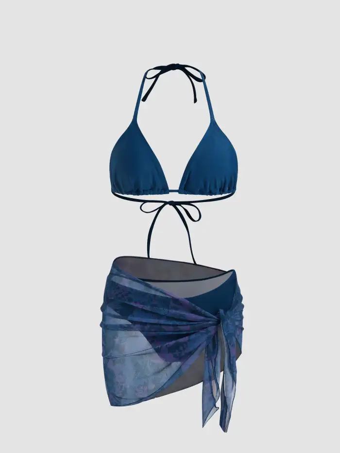 Costume Da Bagno Push Up Top A Triangolo - Con Laccetti, Morbido E Sexy - Foto 9