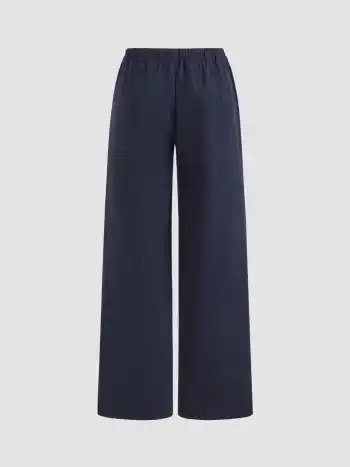 100% Cotton Low Rise Pocket Straight Leg Sweatpants