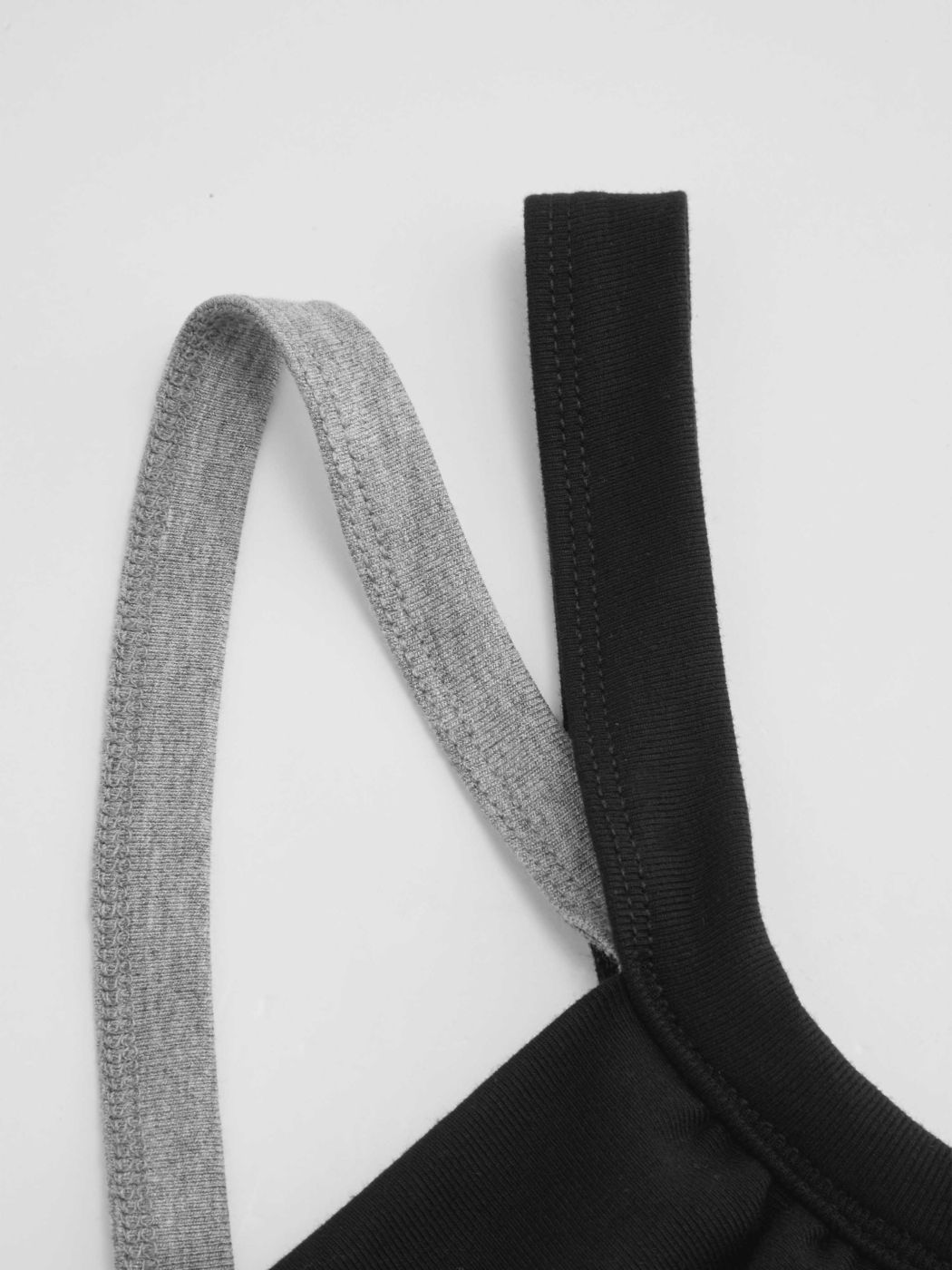 Two Tone Square Neck Knotted Cami Top