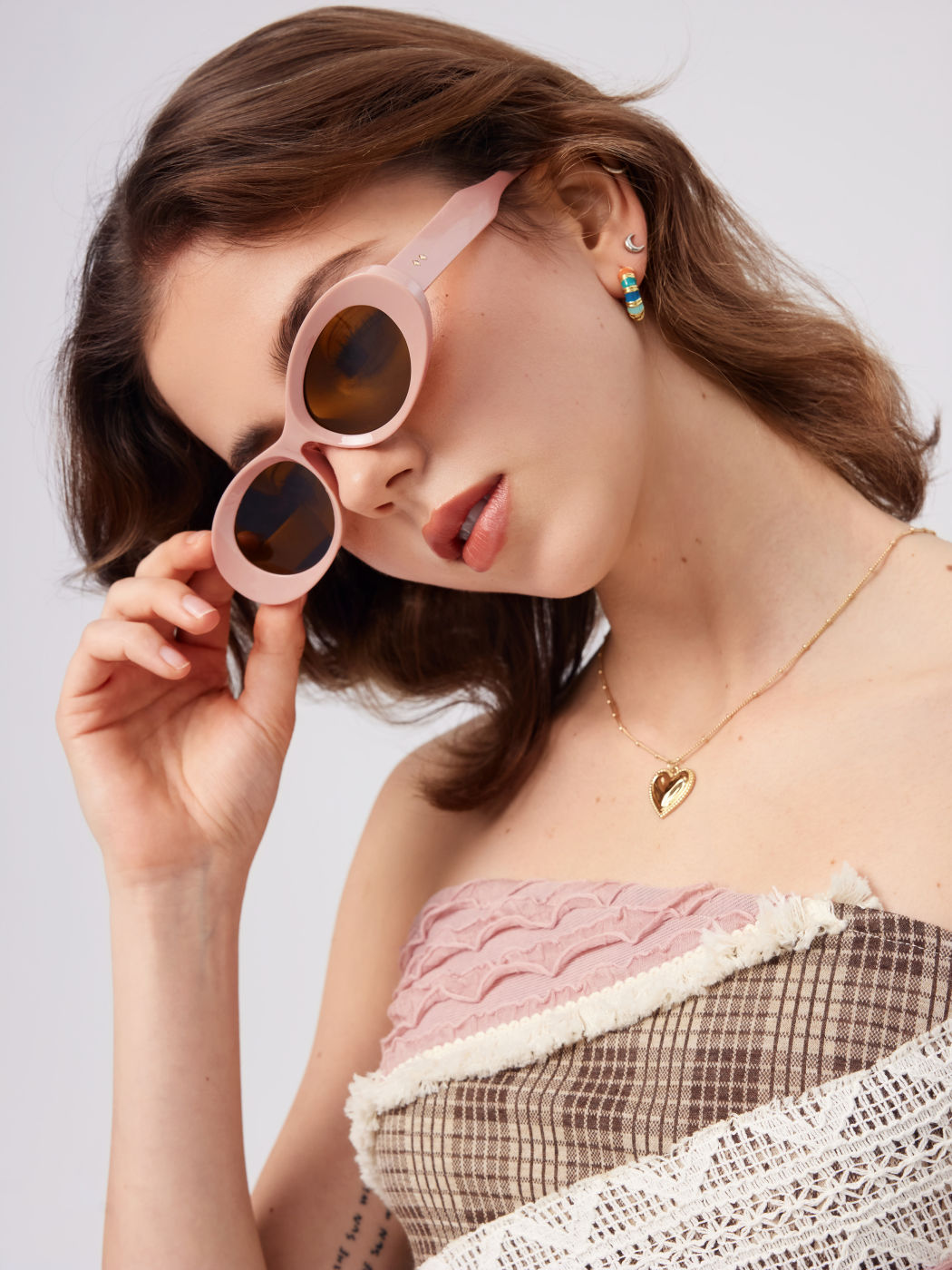 OVAL FRAME FASHION GLASSES