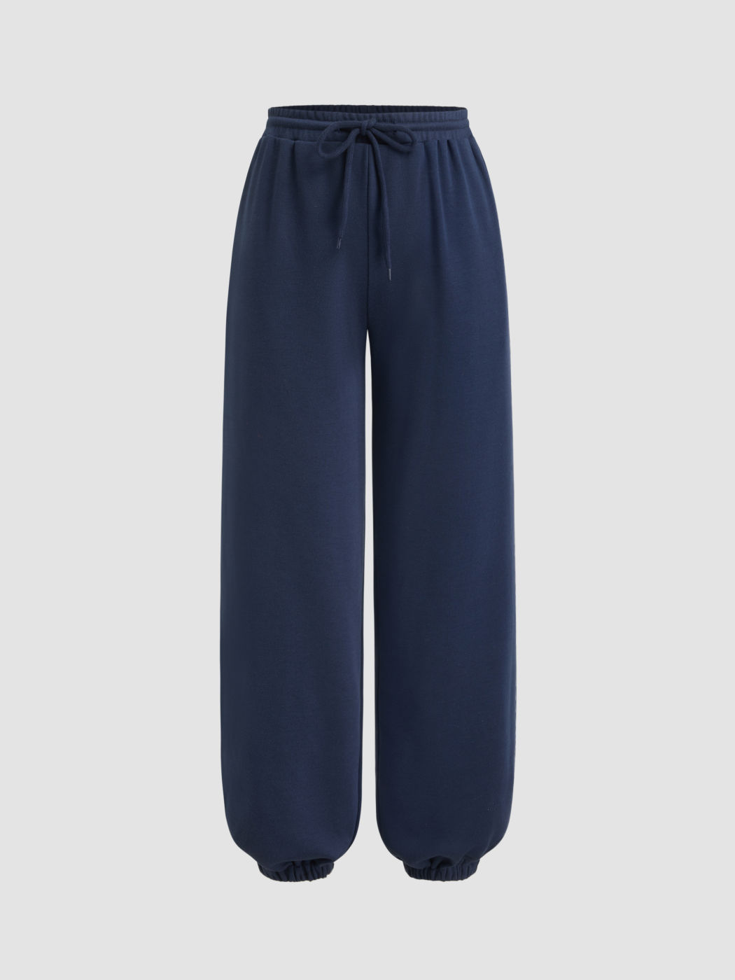 Cotton-blend Low Rise Elastic Waist Jogger Sweatpants
