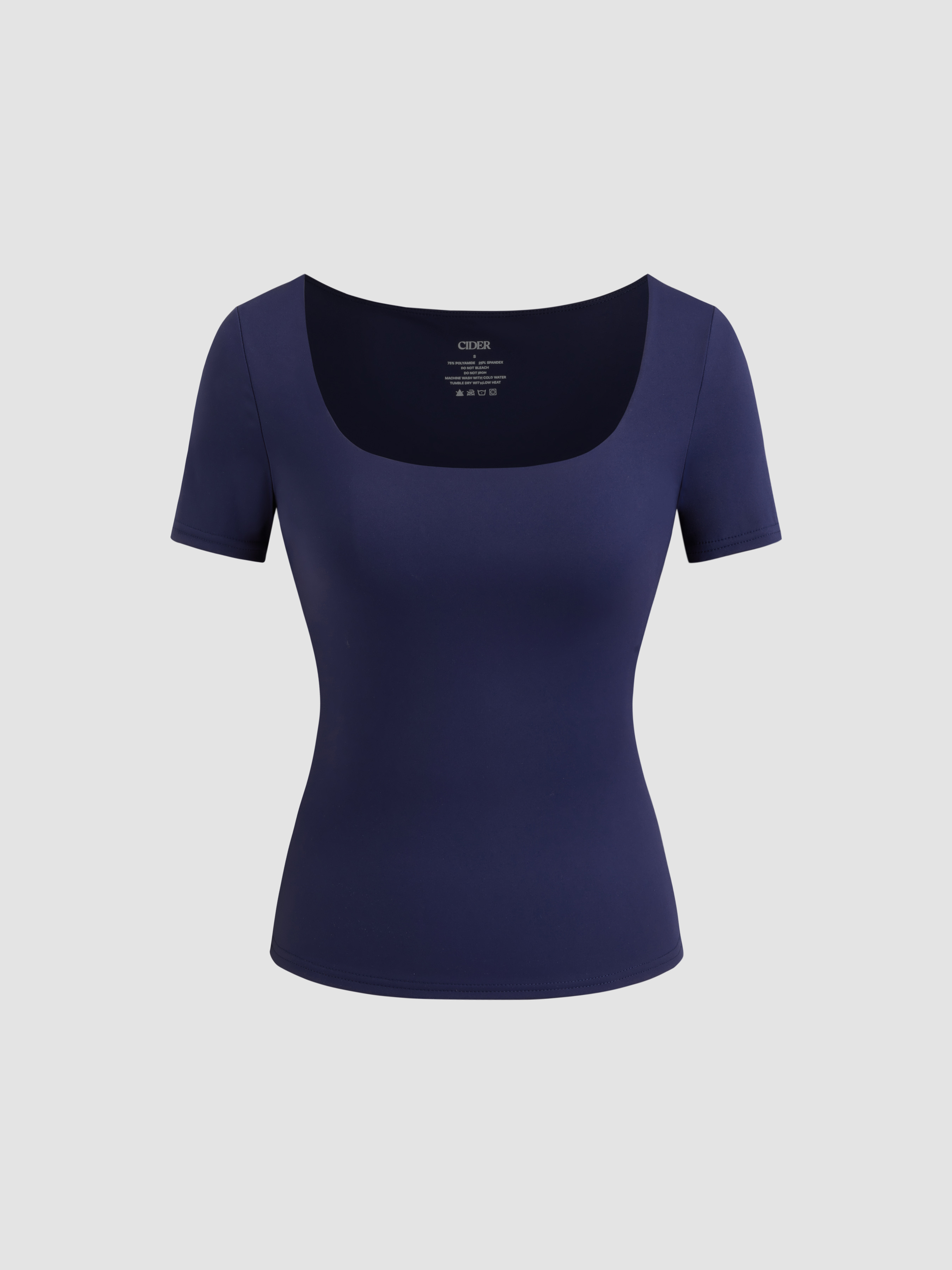 Craft Fabric Layered U-neck T-shirt サイズ0 Craft Fabric Layered U-neck T-shirt【oyster】 – PRY