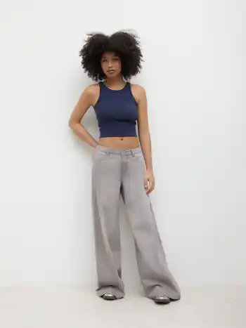 Denim Low Rise Pocket Baggy Jeans