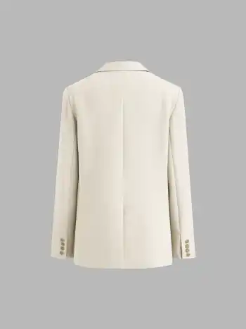 Oversized Blazer mit gekerbter Kragen
