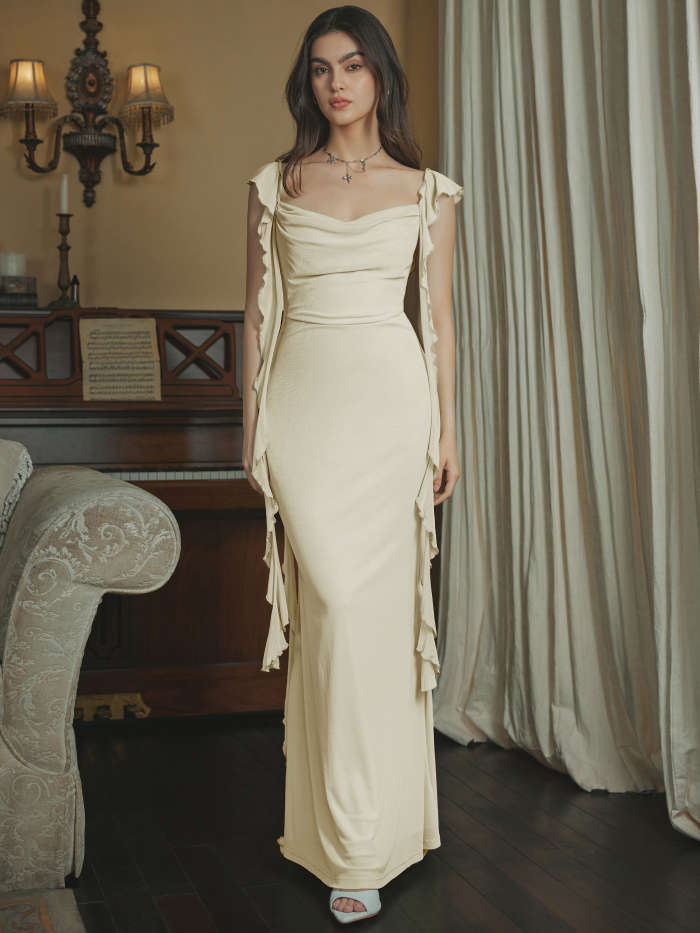slim fit dress slacks Off Shoulder White Knee Length Prom Dresses, Off the Shoulder White Kn –  jbydress main image 1