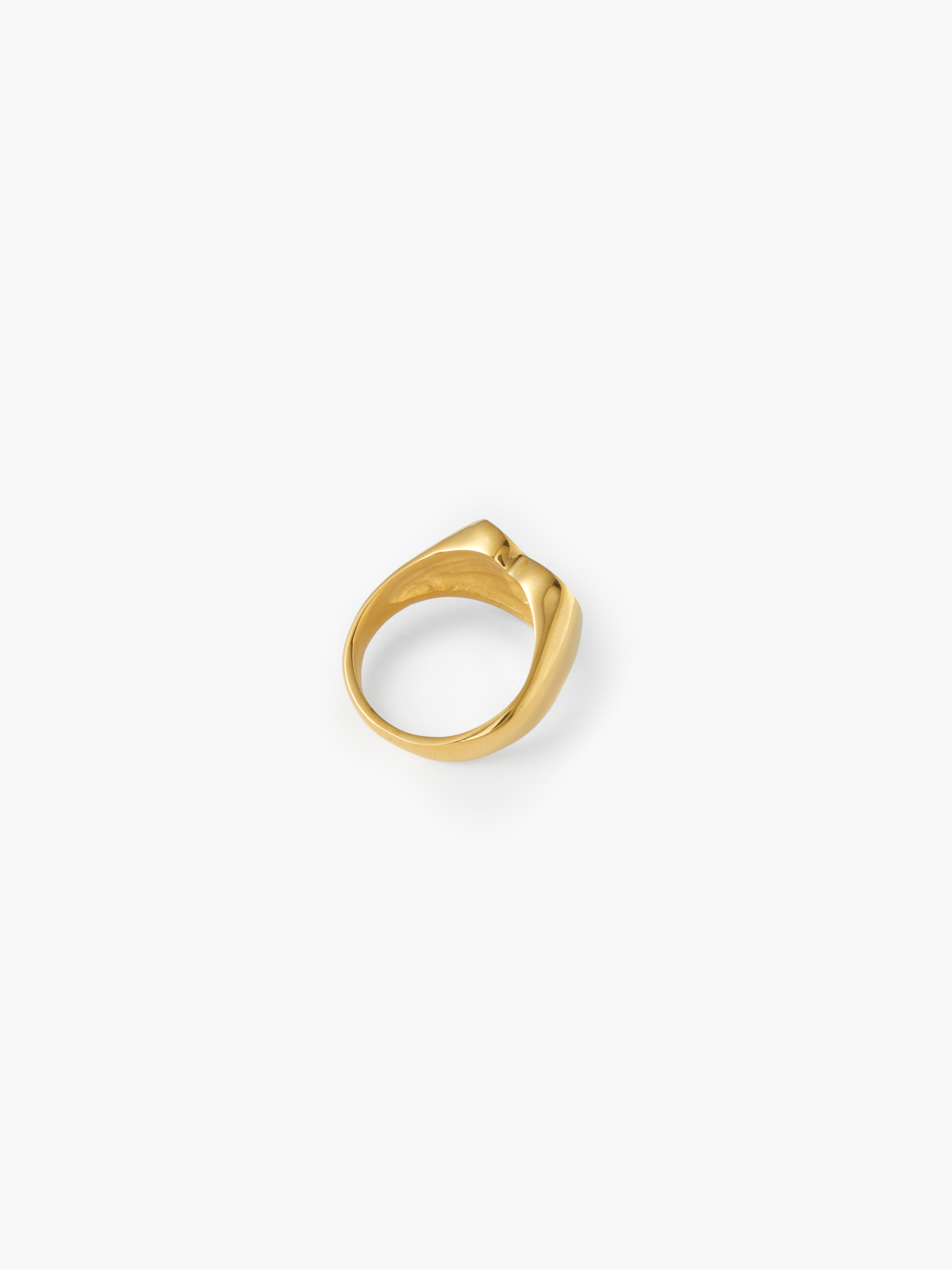 ANGEL & HEART 18K GOLD PLATED STAINLESS STEEL RING