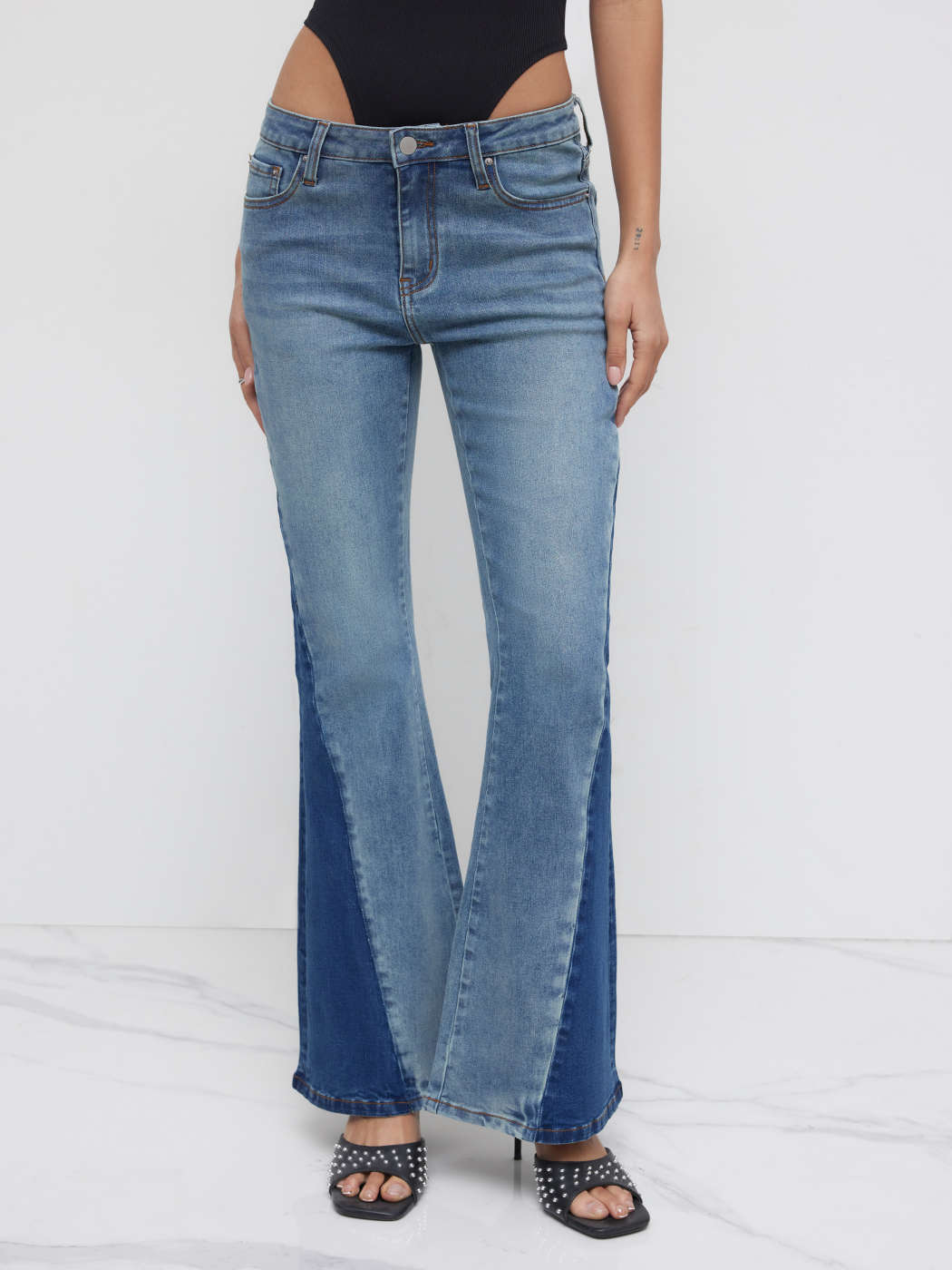 Low Rise Jean Flare Taille Basse Low Rise Flare Jeans Boohoo NZ