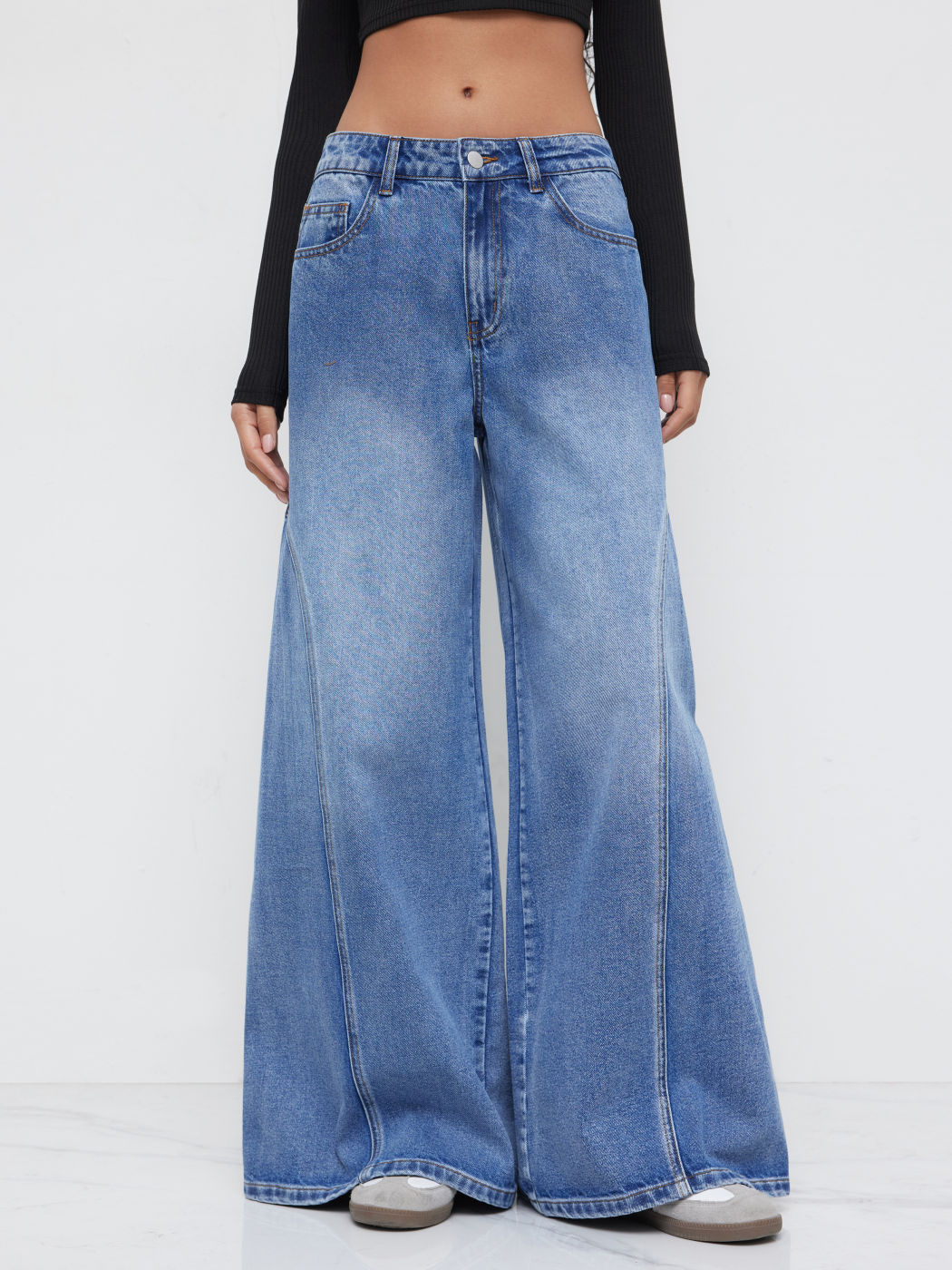 Cider Denim Low Rise Baggy Jeans