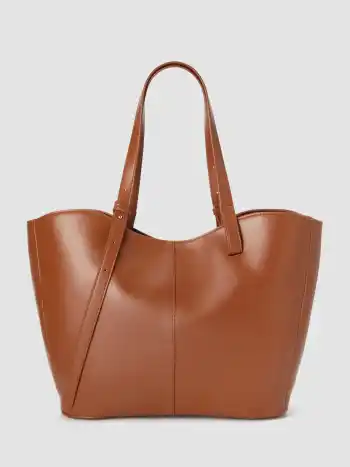 Halbmond Verstellbare Kunstleder Tote Bag