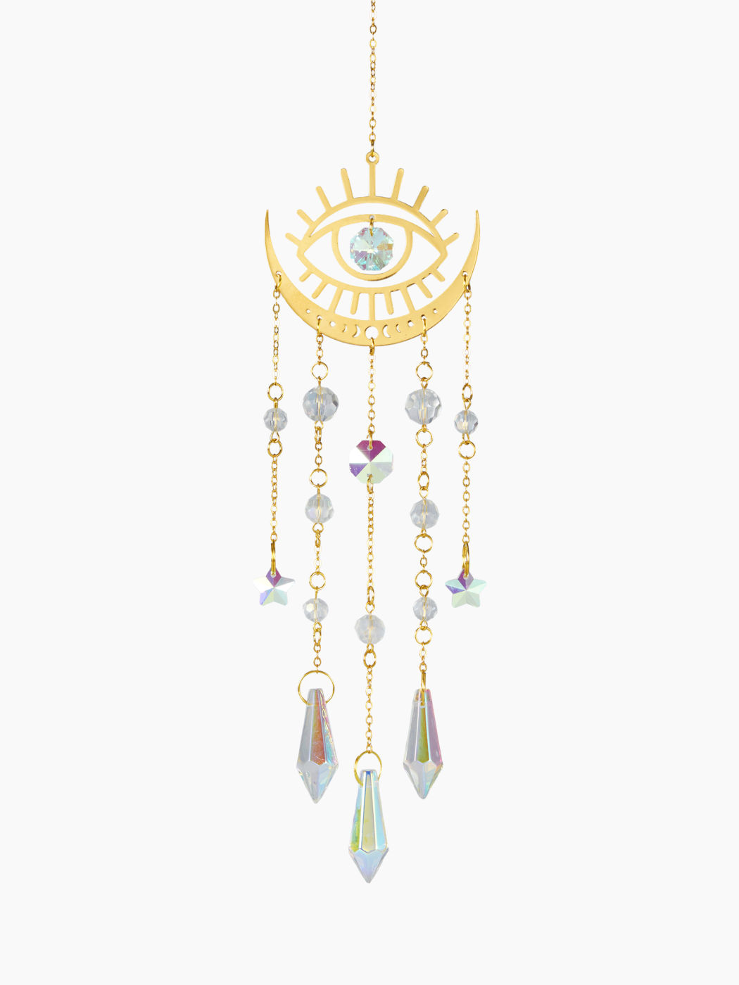 EYE & MOON & RHINESTONE WALL HANGING