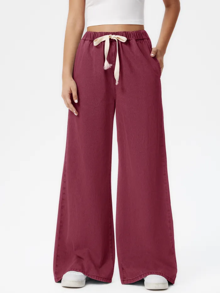 Hosen mit elastischem Bund und Reißverschluss