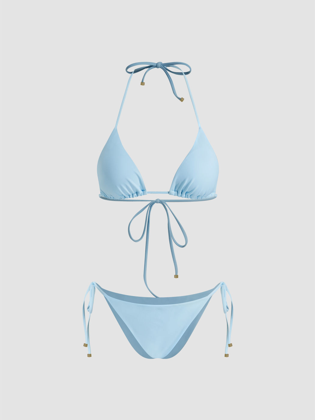 Halter Neckline Tie Side Bikini Set