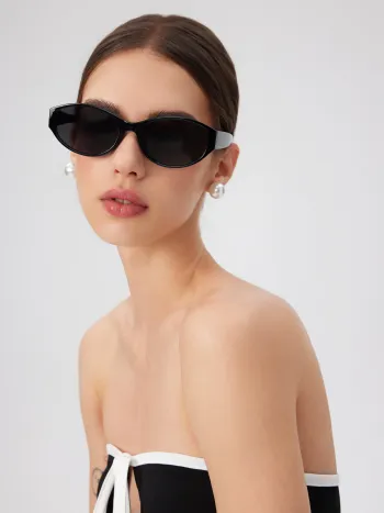 OVAL FRAME TR SUNGLASSES
